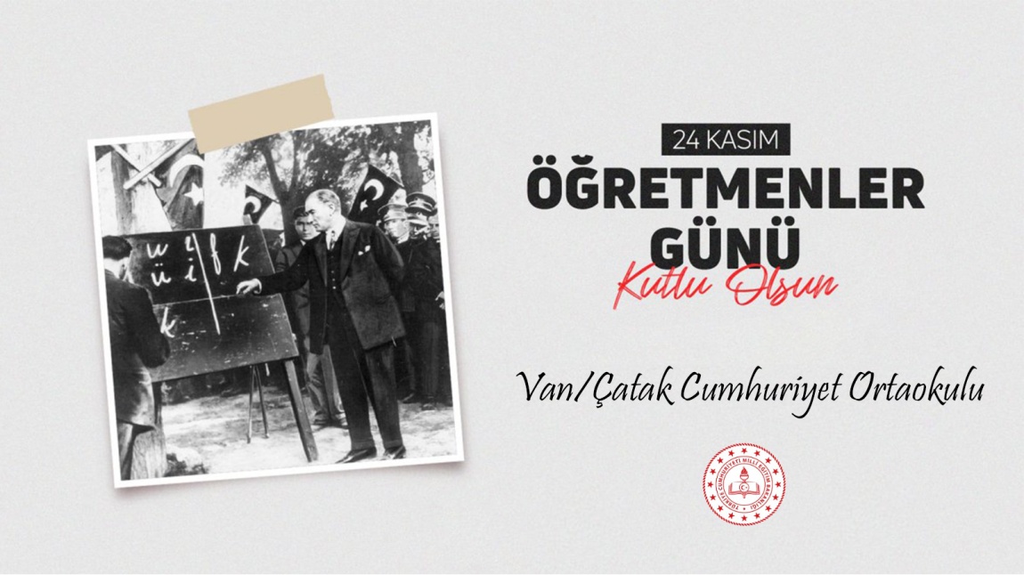 24 Kasım Öğretmenler Günü Kutlu Olsun